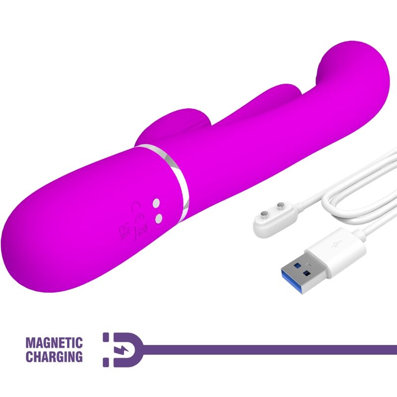 Shania Triple Rabbit Multifunktionsvibrator Rosa