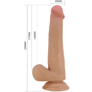 Großer realistischer Dildo 22 cm hautfarben