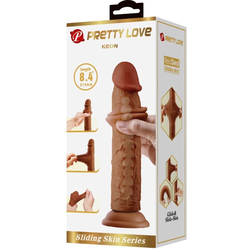 Keon realistischer Dildo 21 cm braun