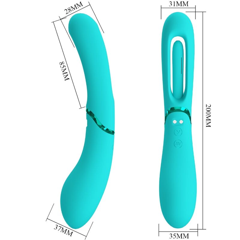 Lexie 7 Vibrationen G-Punkt-Vibrator Blau