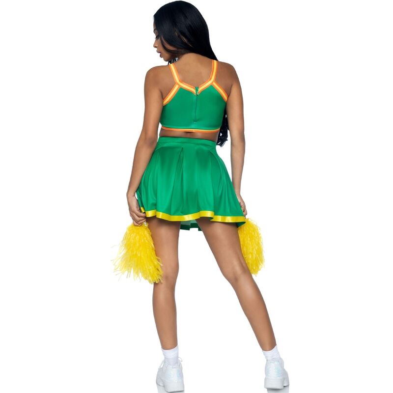 Grünes Cheerleader Kostüm m/l