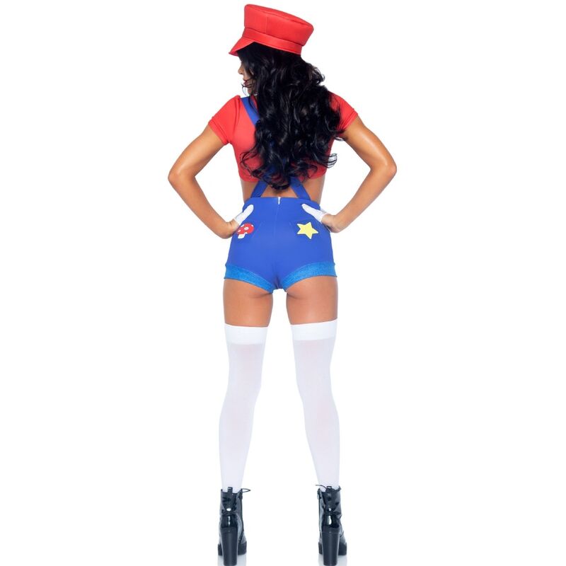 Sexy Mario Bros Rot/Blau Kostüm M