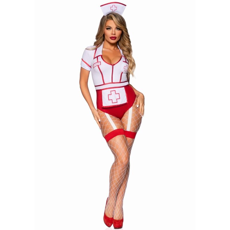 Sexy rot/weißes Krankenschwesterkostüm s