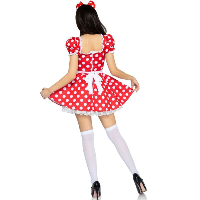 Polka Dot Kleid + rot/weißes Stirnband m