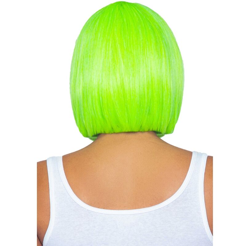 Fluoreszierende grüne Bob-Perücke