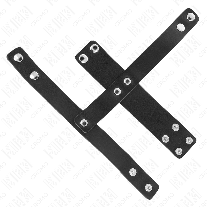 Peniskäfigring aus Leder mit verstellbarem Hodenteiler