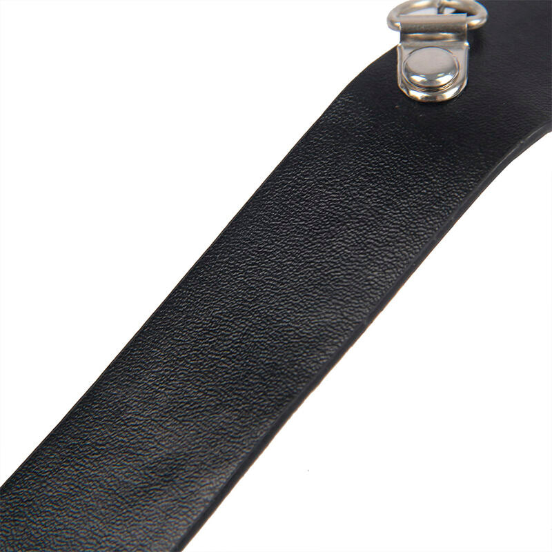 953720 schwarze Bondage-Nippelklemmen aus Leder, Einheitsgröße