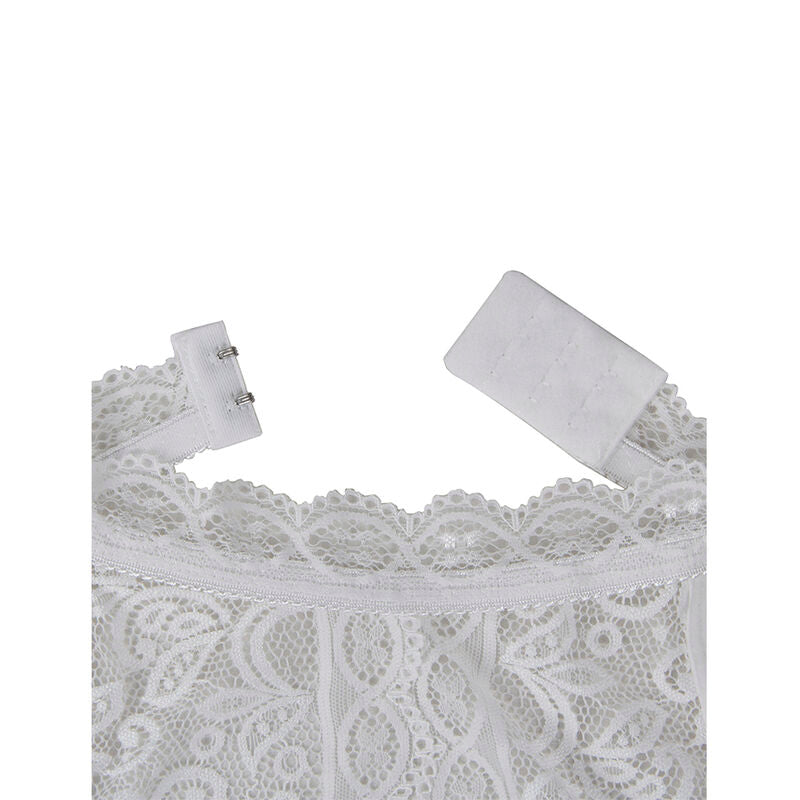 953867 weißer Spitzenbody L/XL