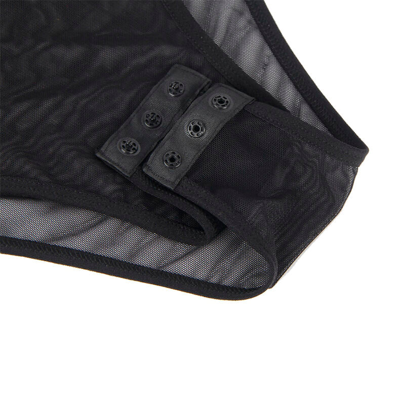 954055 sexy schwarzer Spitzenbody s/m