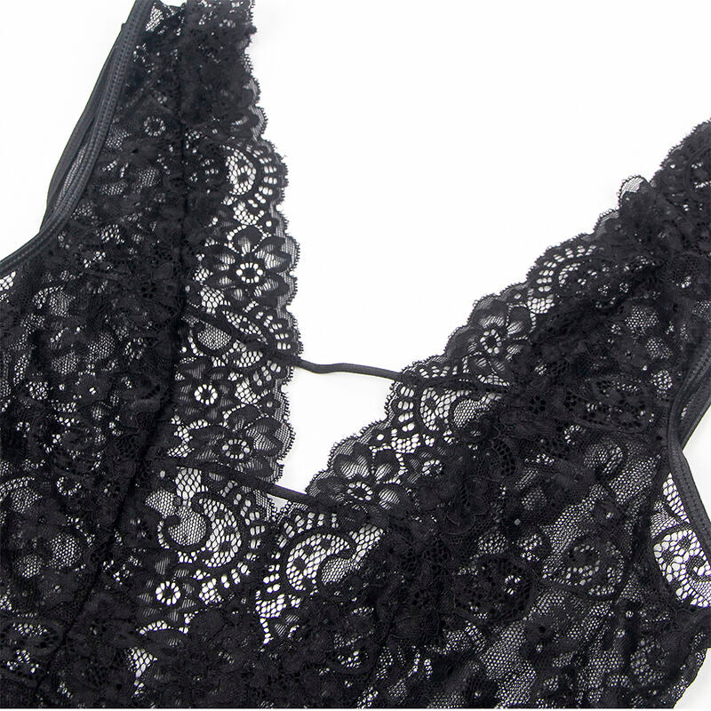954390 sexy Body mit Strumpfgürtel schwarz l/xl