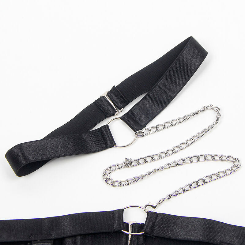 954390 sexy Body mit Strumpfgürtel schwarz l/xl