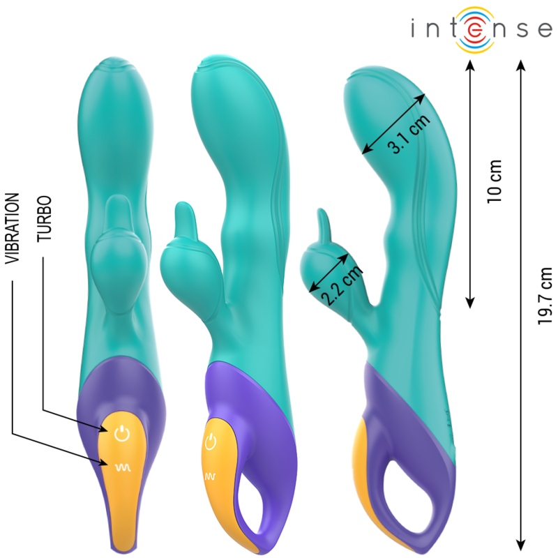 Fred blauer Kaninchenvibrator