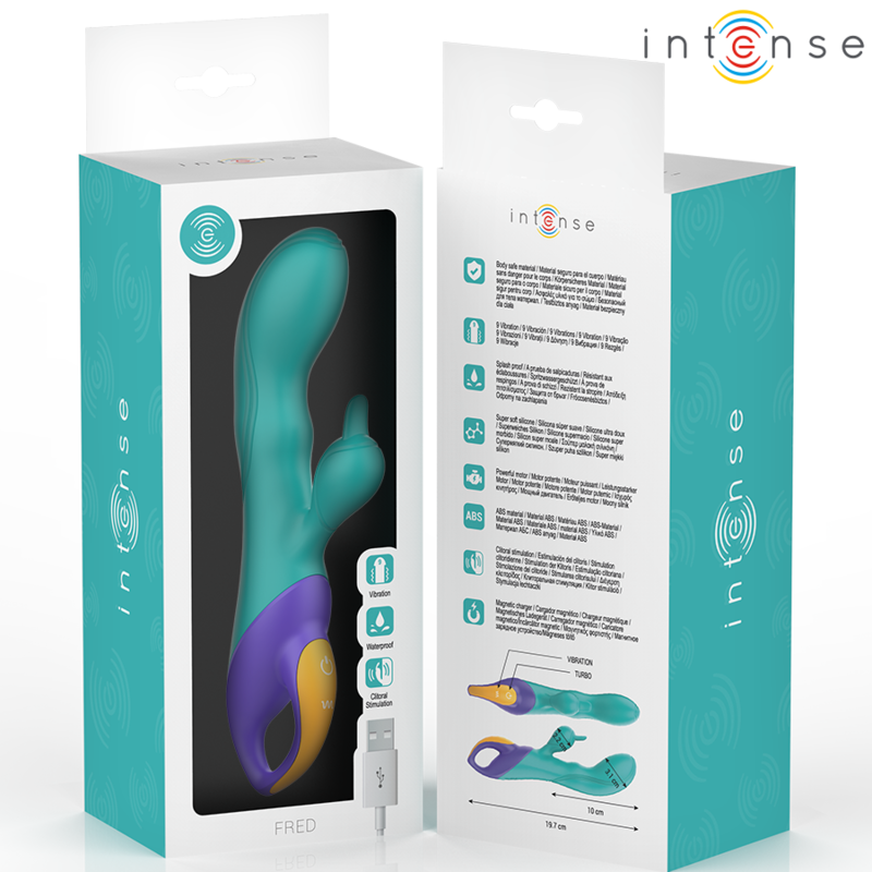 Fred blauer Kaninchenvibrator