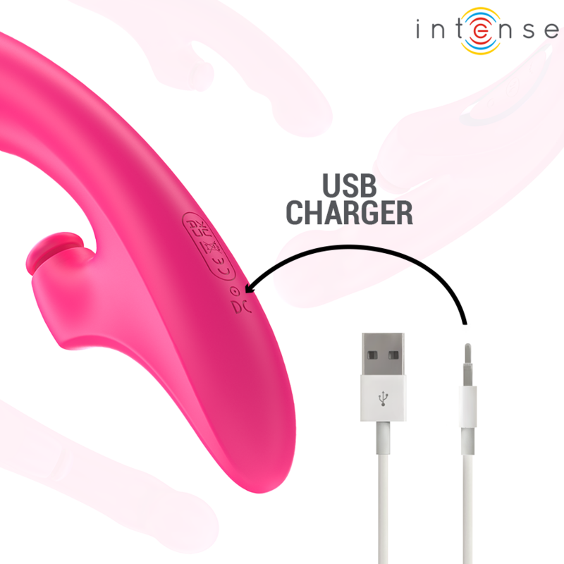 Emi Vibrator 13,5 cm Multifunktions 3 in 1 10 Vibrationen rosa
