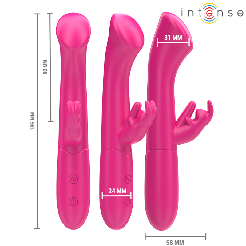 Julieta Rabbitvibrator 18,6 cm 10 Vibrationen rosa