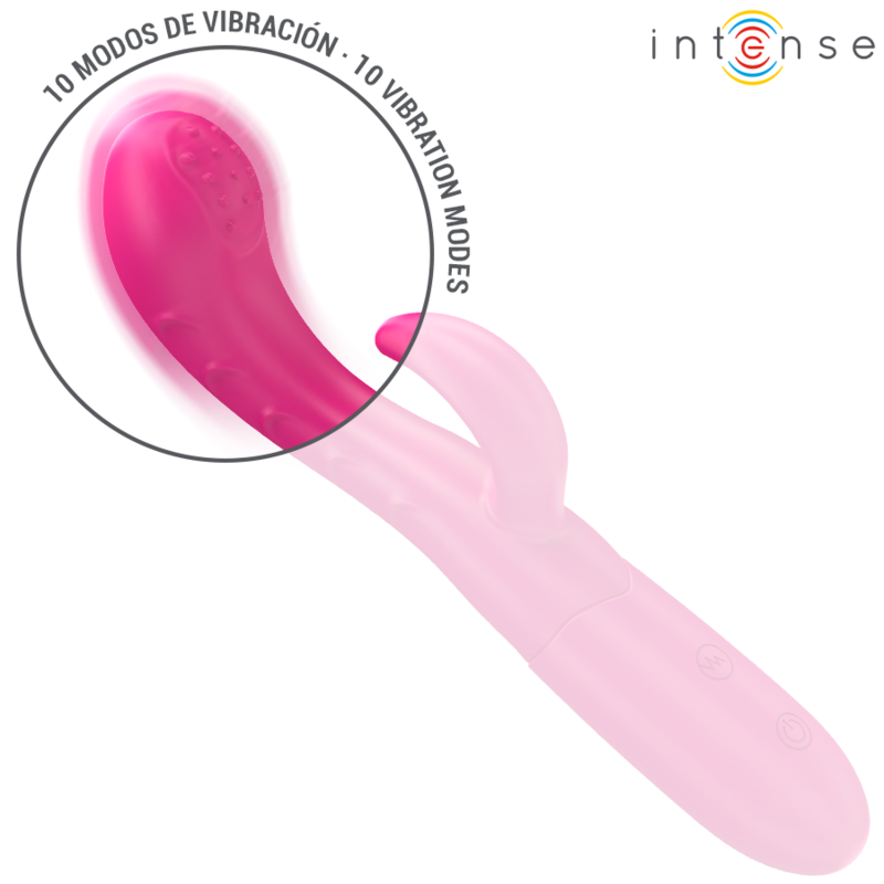 Amara Vibrator mit stimulierender Zunge 10 Vibrationen rosa