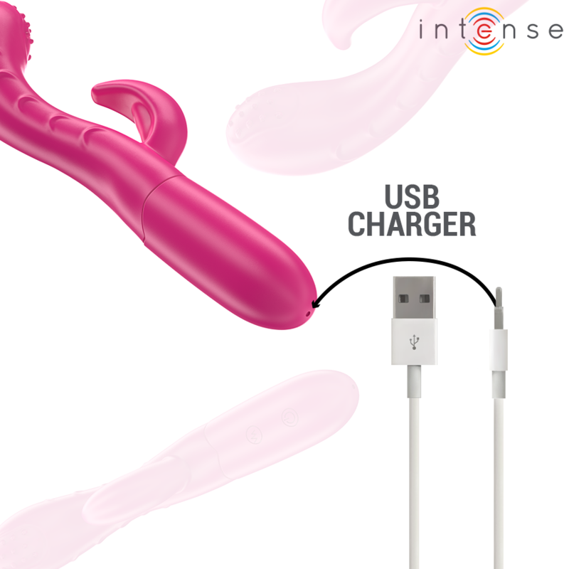 Amara Vibrator mit stimulierender Zunge 10 Vibrationen rosa