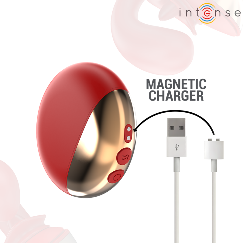 Mariah U-förmiger Vibrator &amp; Stimulator 10 Vibrationen rot