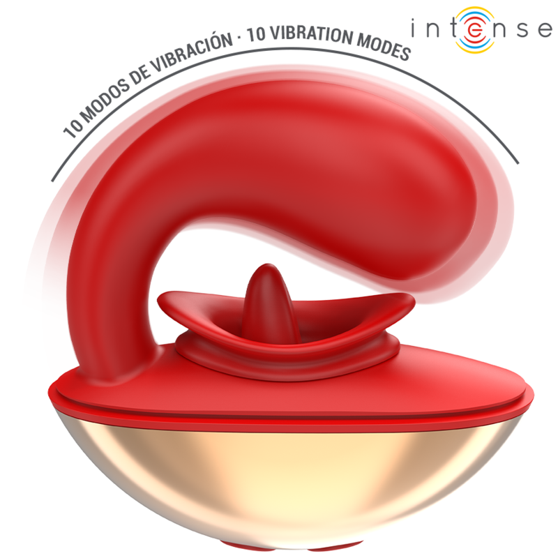 Mariah U-förmiger Vibrator &amp; Stimulator 10 Vibrationen rot