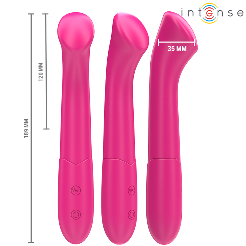 Paty Vibrator 19 cm flexibel 10 Vibrationen Modell 2 rosa