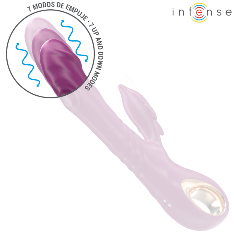 Halle Multifunktionsvibrator mit stimulierender Zunge lila Delfin