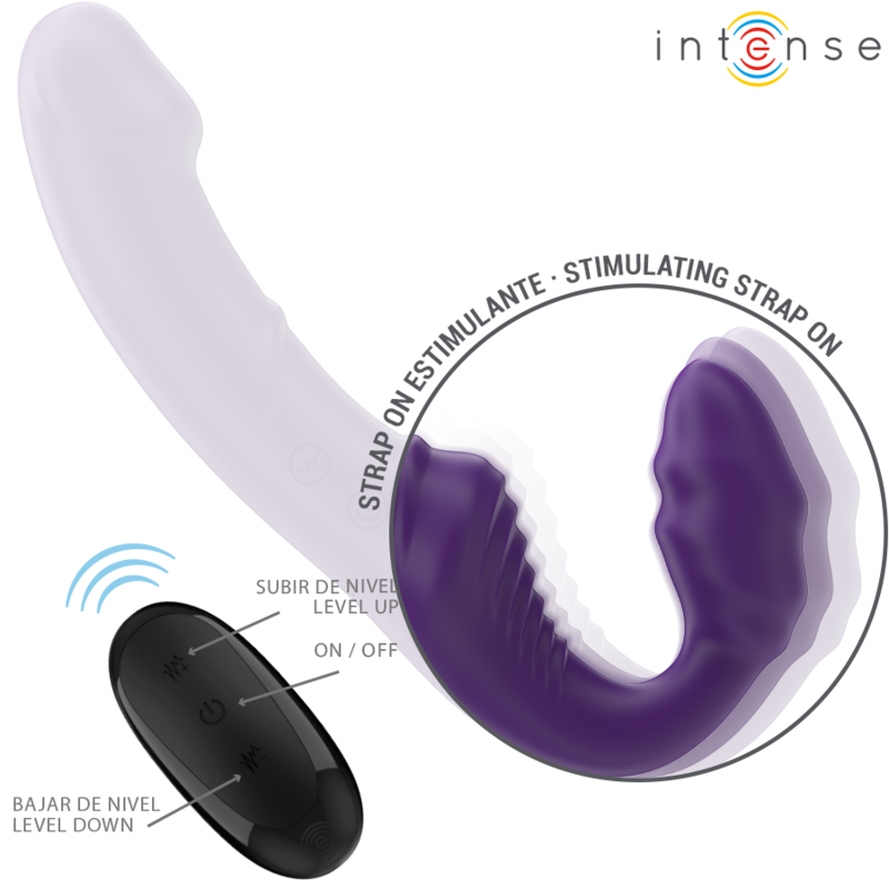 Jill Doppelvibrator 20 cm lila Fernbedienung