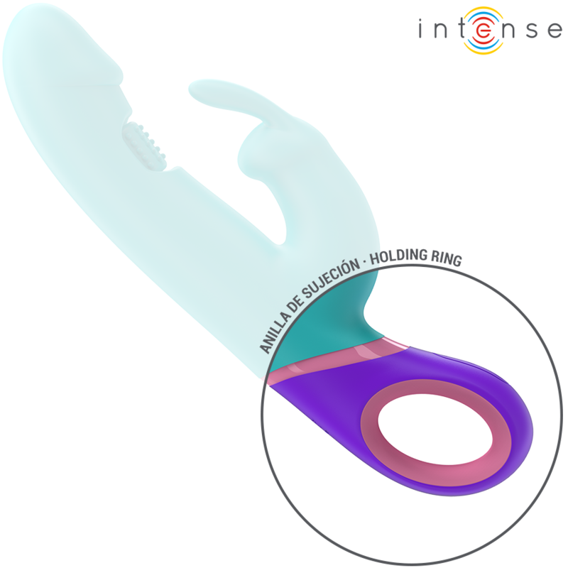 Monica Rabbit-Vibrator mit rotierendem G-Punkt-Stimulator blau