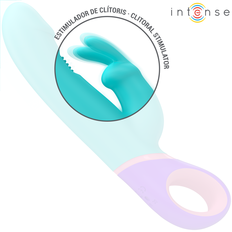 Monica Rabbit-Vibrator mit rotierendem G-Punkt-Stimulator blau