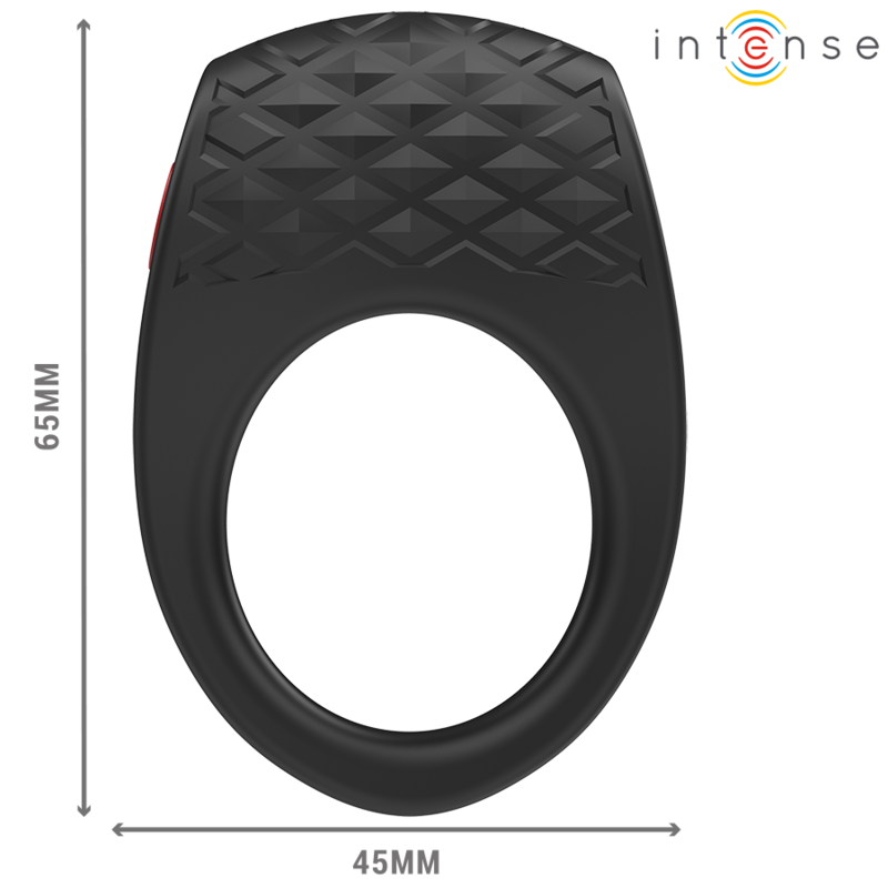Clover vibrierender Penisring 10 Vibrationen schwarz