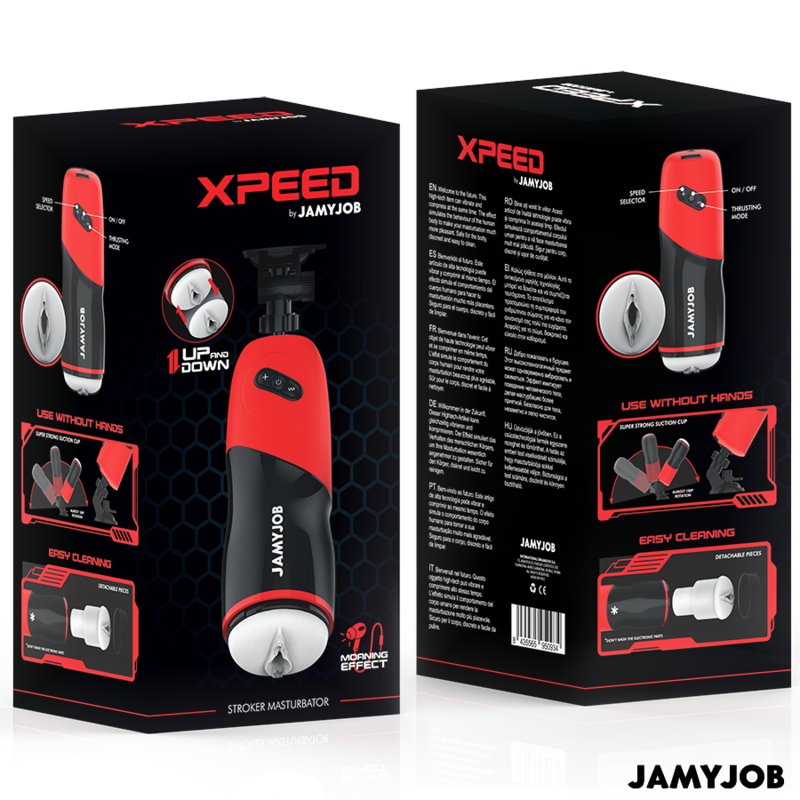 Xpeed Automatischer Vagina-Masturbator, 5 Stoßmodi und Soundeffekt