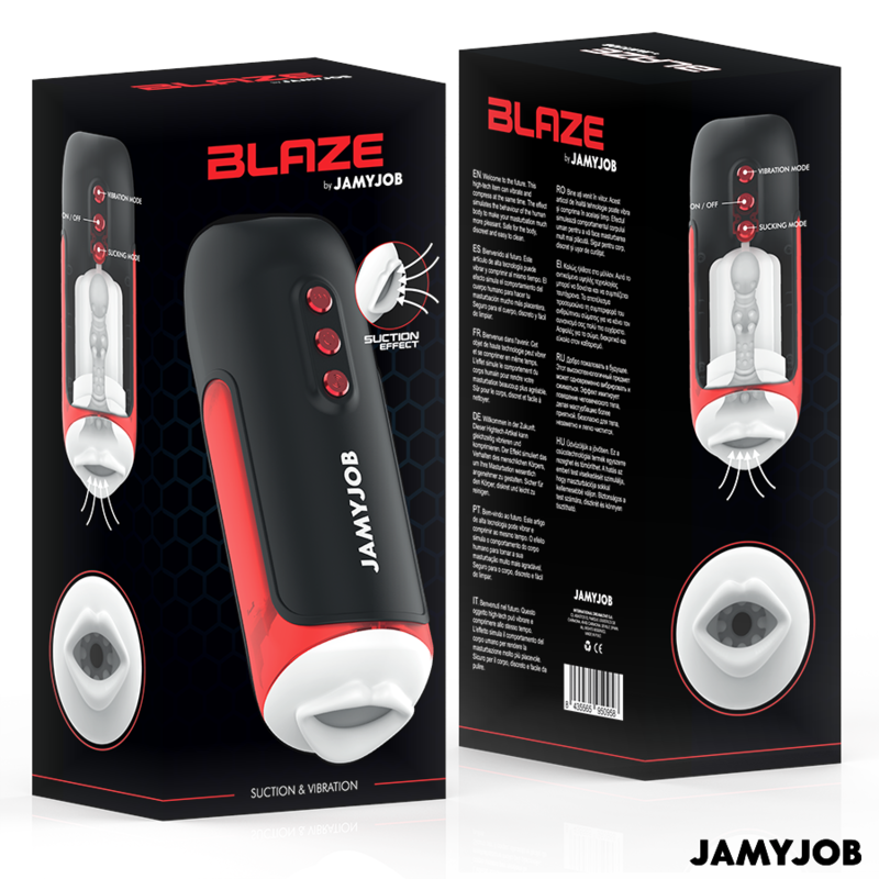 Blaze Automatischer Mundmasturbator 5 Saug- und Vibrationsmodi