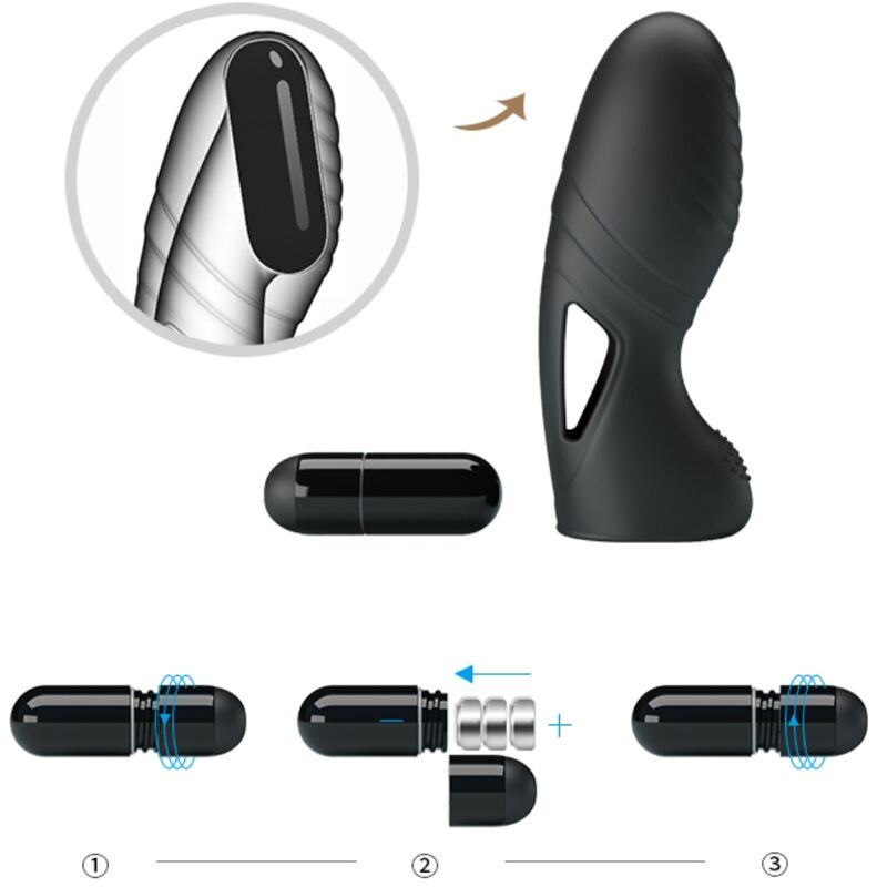 Alan Black Silikon-Fingervibrator