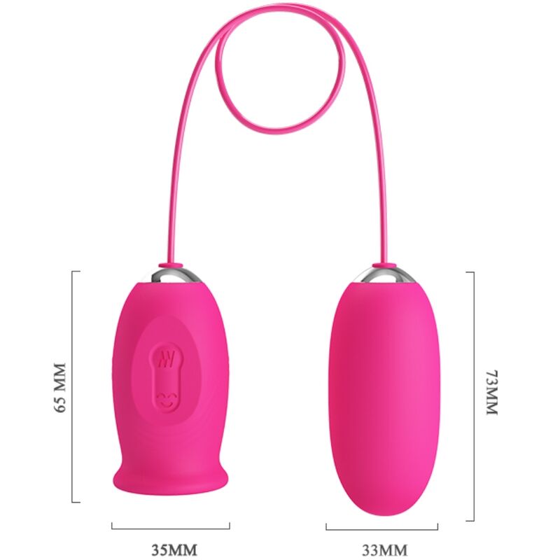 Daisy Vibrierendes Ei + rosa Zunge zur Klitorisstimulation
