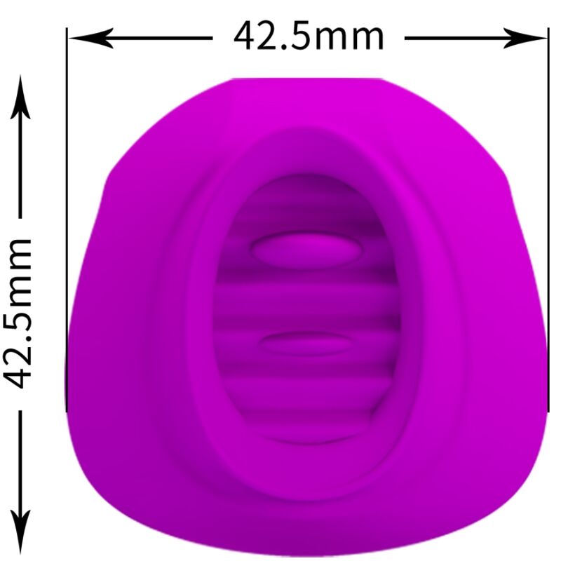 Estelle Zungen-Klitorisstimulator 12 Vibrationen Lila