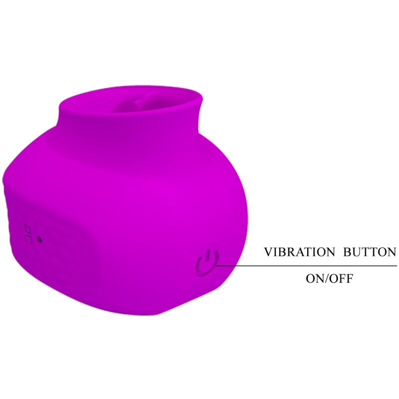 Estelle Zungen-Klitorisstimulator 12 Vibrationen Lila