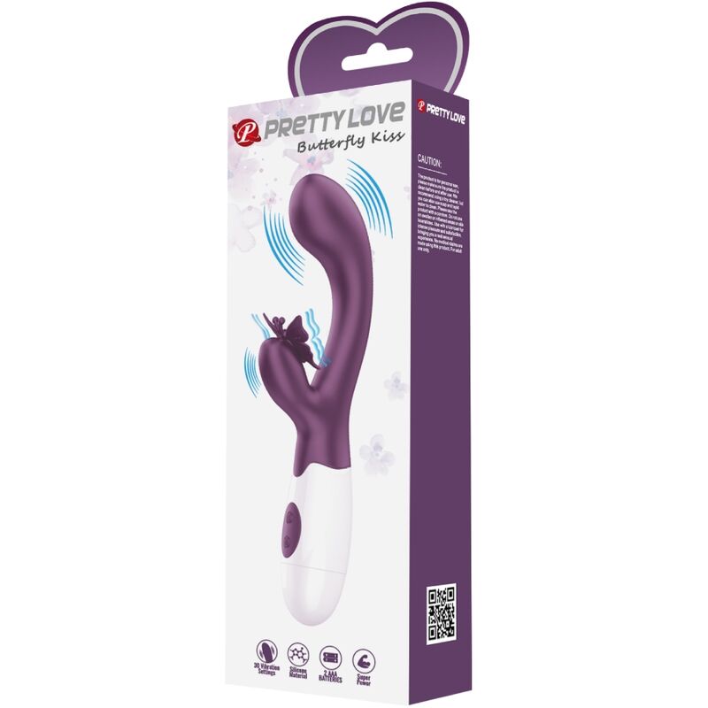 Butterfly Kiss Rabbit Vibrator und G-Punkt-Stimulator Lila
