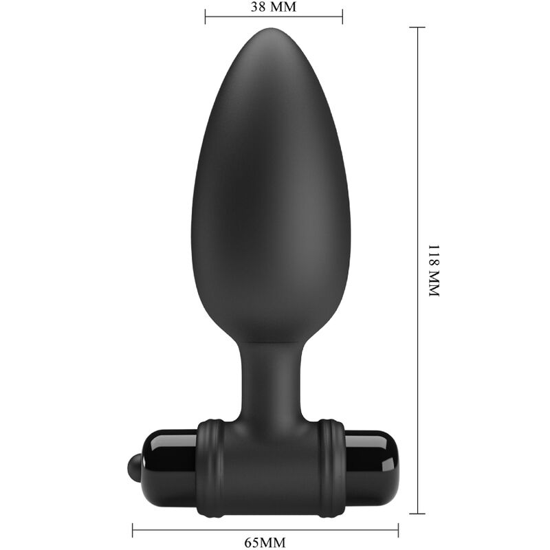 Vibra Butt Plug 2 Analplug 10 Vibrationen schwarz