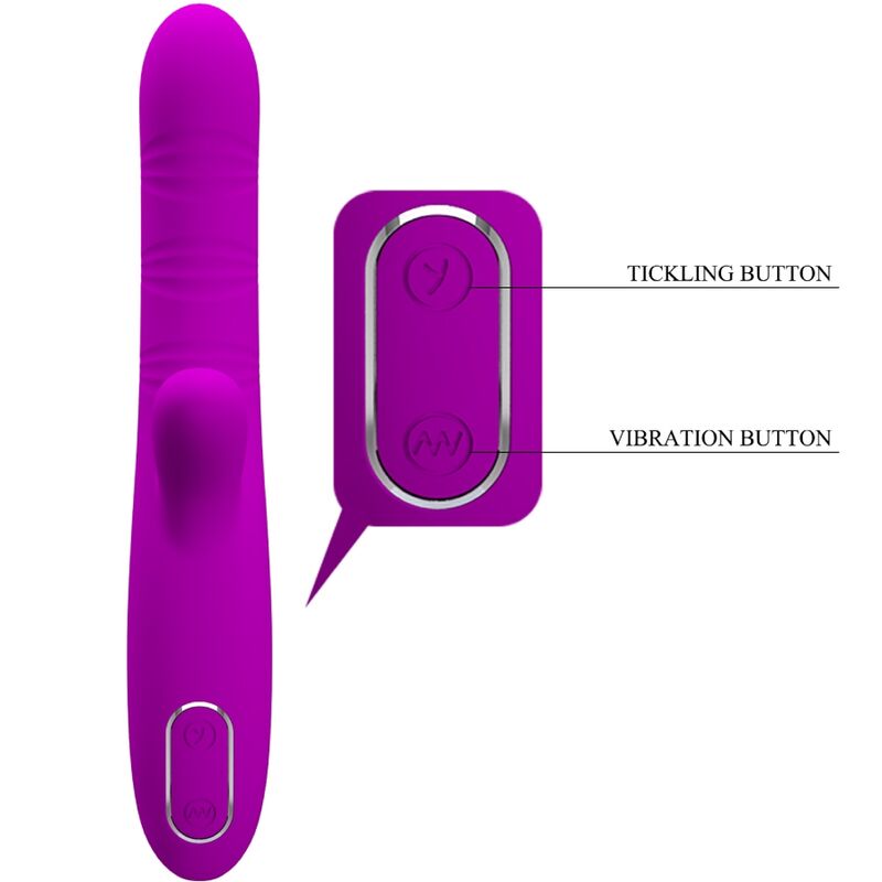Angelic Multifunktionsvibrator + lila Klitorisstimulator