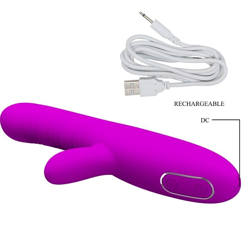 Angelic Multifunktionsvibrator + lila Klitorisstimulator
