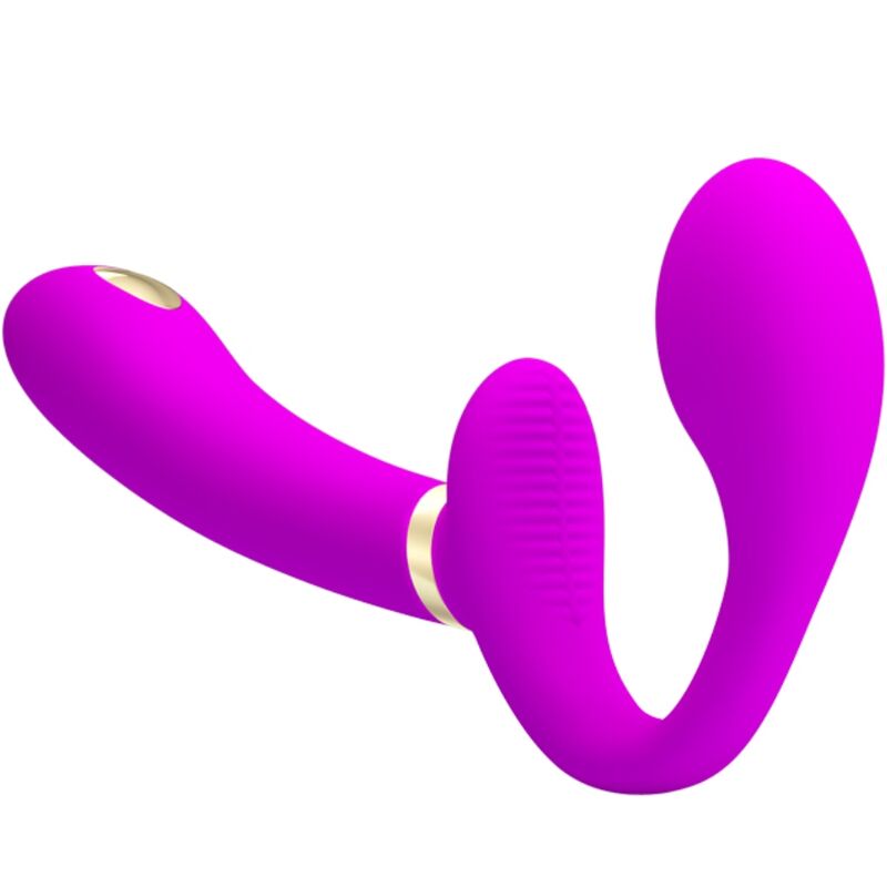 Thunderbird Doppel-Umschnallvibrator mit Fernbedienung Lila