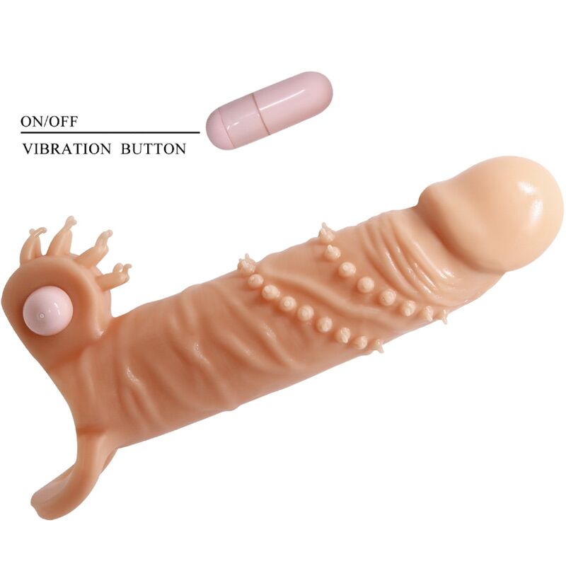 Connor Penishülle + fleischfarbener Klitorisstimulator