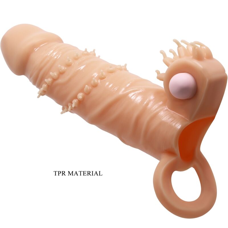 Connor Penishülle + fleischfarbener Klitorisstimulator