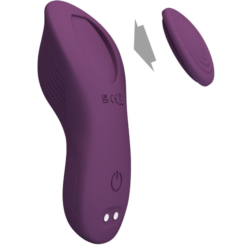 Mane Lay-On Klitoris-Massagegerät, 10 Vibrationen, Fernbedienung, Lila