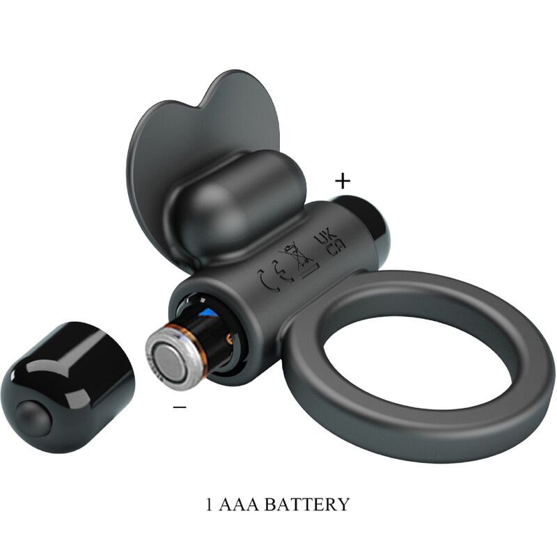Debonaire Rabbit Vibrationsring 10 Vibrationen Schwarz