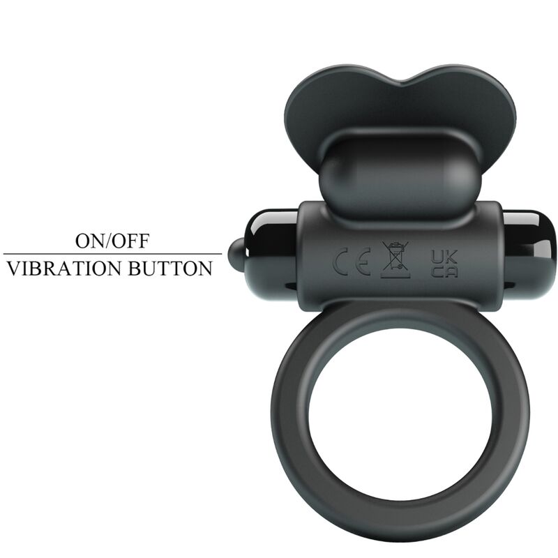 Debonaire Rabbit Vibrationsring 10 Vibrationen Schwarz