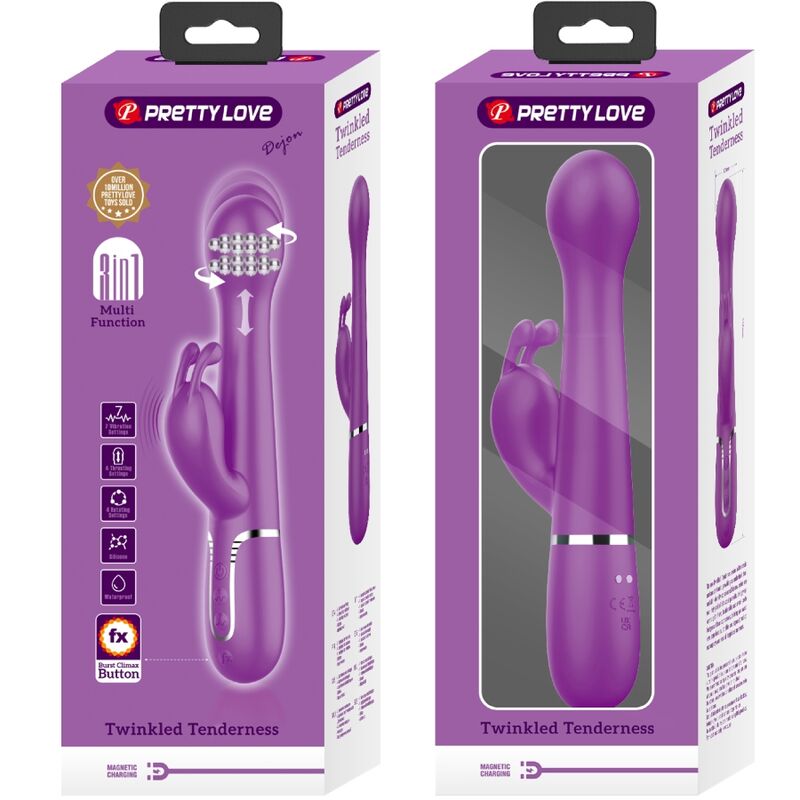 Dejon 3-in-1 Multifunktions-Rabbit-Vibrator lila