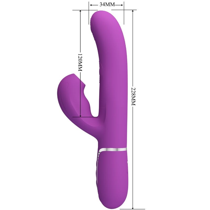 Perlita 3-in-1 Multifunktions-Rabbit-Vibrator Lila