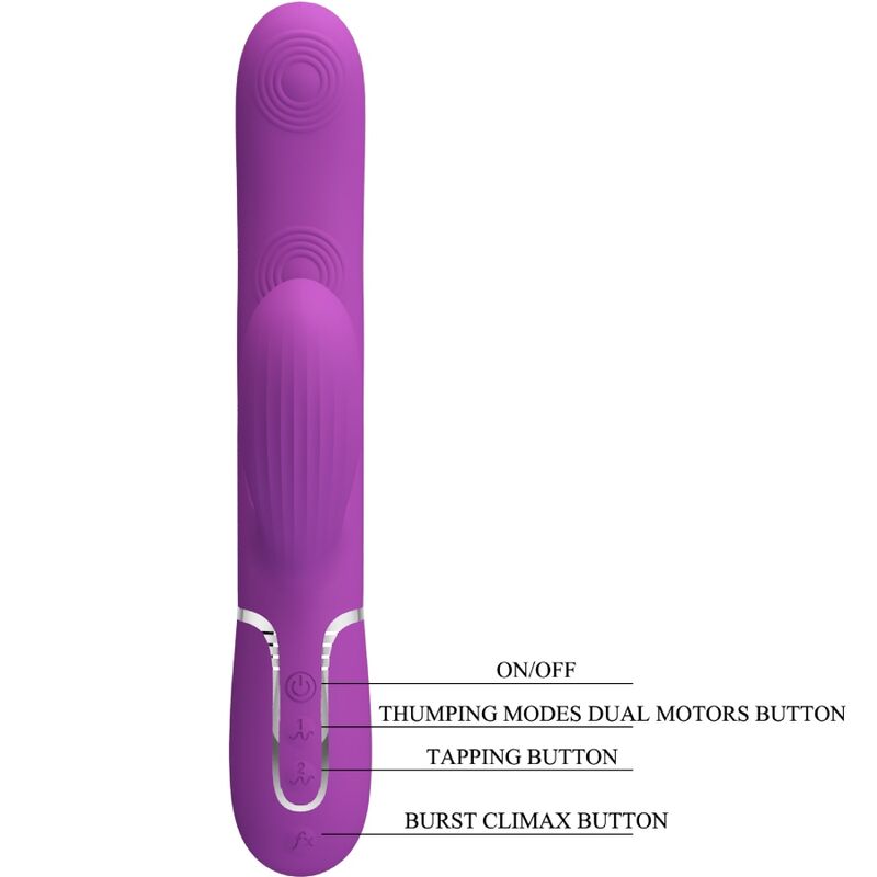 Perlita 3-in-1 Multifunktions-Rabbit-Vibrator Lila