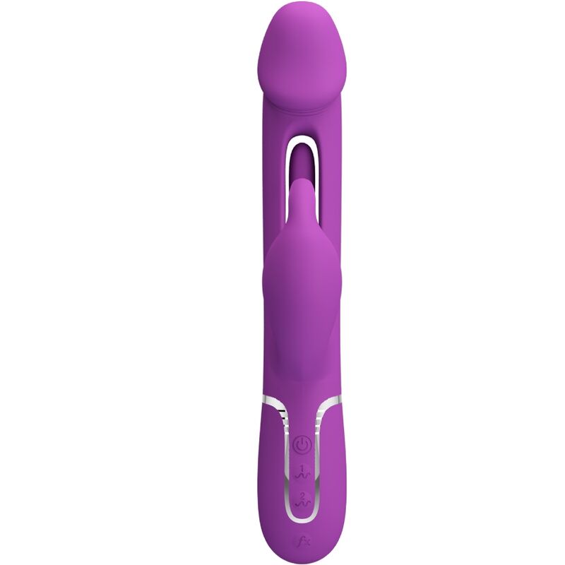 Kampas 3-in-1 Multifunktions-Rabbit-Vibrator lila