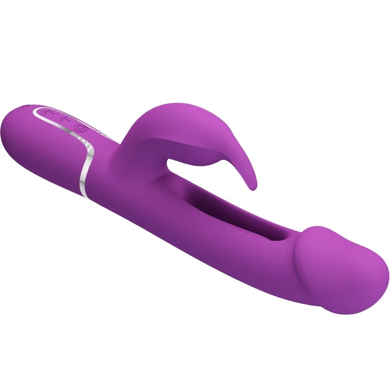 Kampas 3-in-1 Multifunktions-Rabbit-Vibrator lila